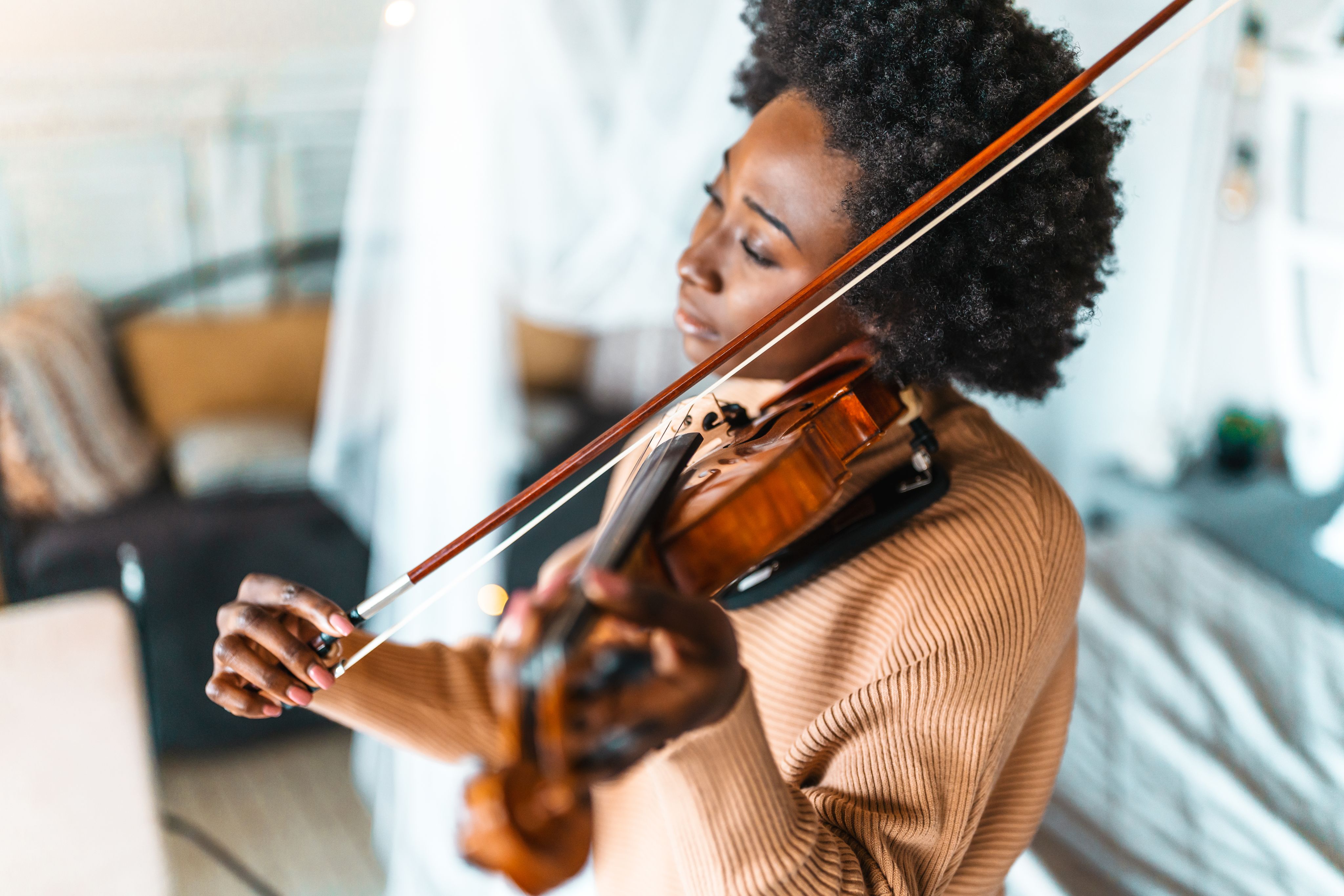 Woman playing violin